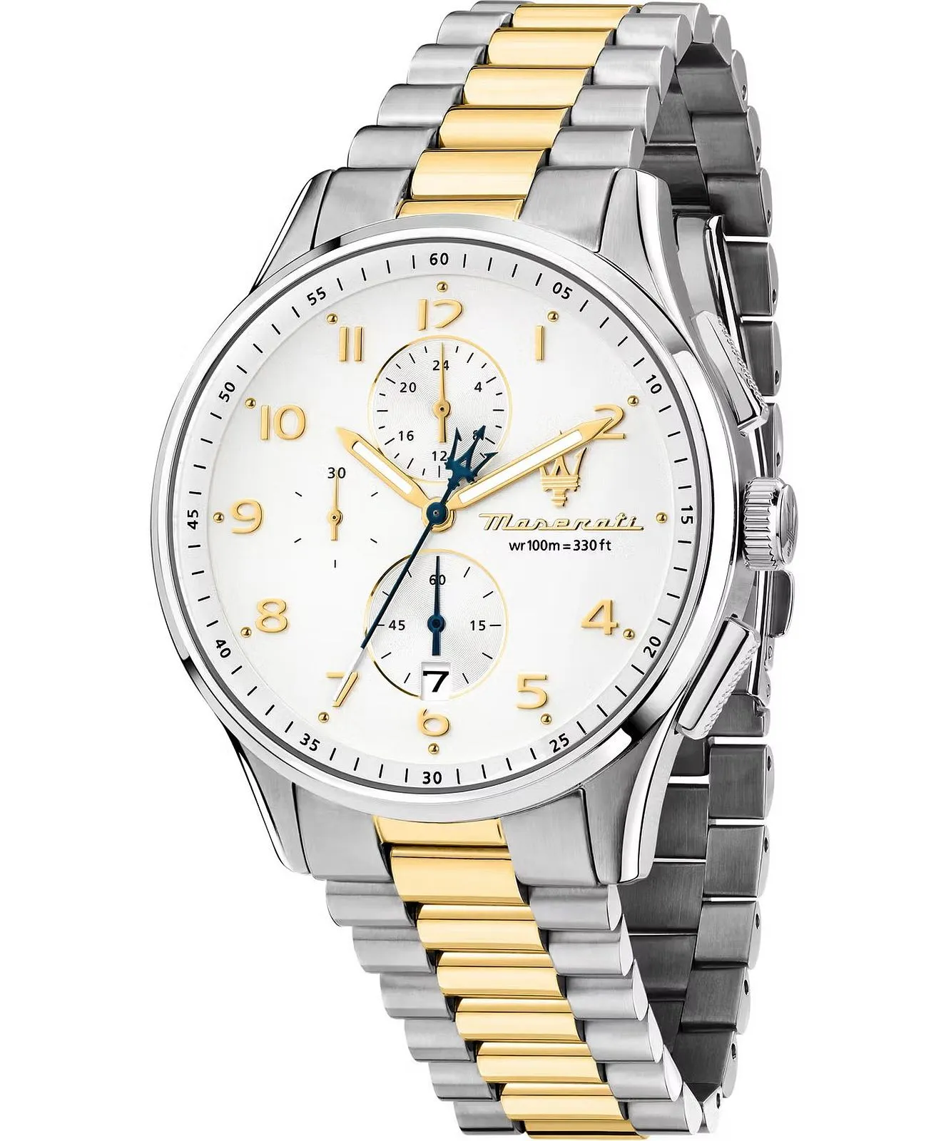 Maserati Sorpa Stainless Steel 42mm Chronograph With Silver Dial R8873624003