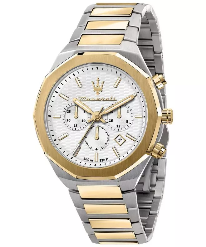 Maserati Stile 45mm Chronograph With Silver Dial R8873642009